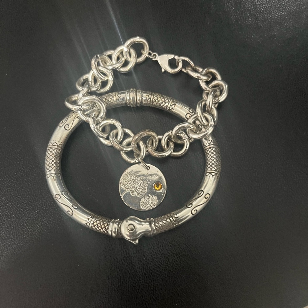 Tuscan Bracelet and Silver Pendant Bracelet Bundle